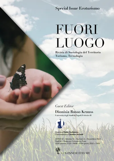 Copertina di Fuori luogo. Rivista di sociologia del territorio, turismo, tecnologia (2022). Vol. 2: Special Issue Ecoturismo